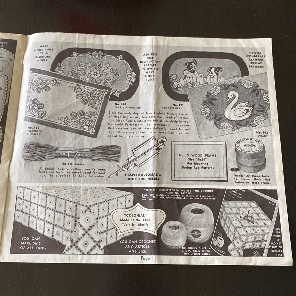 1949 Vintage Kresge Wonder Arts Needlework Booklet! - Picture 7 of 7